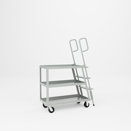 Pucel Ladder Stock Cart, 20 in W x 38 in H x 49 in D, Gray LT-20P