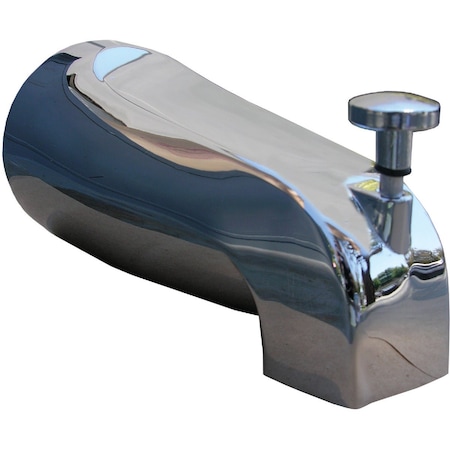 Westlake Pipe & Fittings 1/2'' FPT Chrome Bathtub Spout with Diverter 08-1037