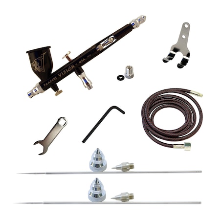 Paasche TGX Vision Airbursh Set with .2, .38 & .66mm Heads with Hose TGX-3AS