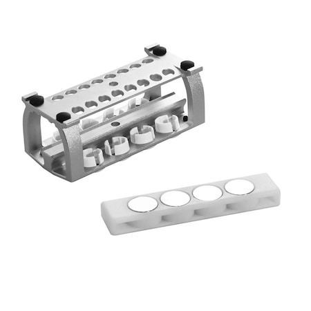 Mtc Bio Dual Position Magnetic Bead Separation Rack - Reversible Rack for Microtubes and PCR Tubes/Strips 400738