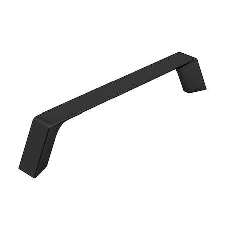 Richelieu 5 1/16 in (128 mm) Center-to-Center Matte Black Contemporary Cabinet Pull BP7348128900
