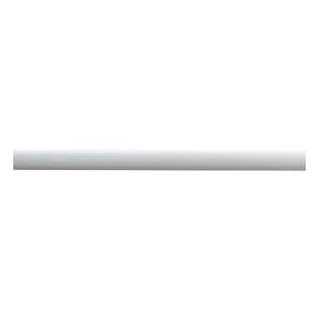 Acrovyn Handrail, Mission White, Round, 10 ft L 6C933N