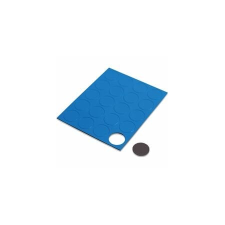 U Brands Heavy-Duty Board Magnets, Circles, Blue, 0.75", 20PK 5143U0-120
