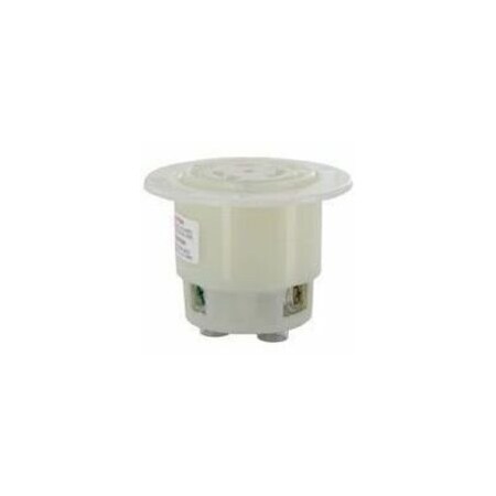 Leviton Locking Receptacle, L6-20R, 20 A, 250V AC, Single Phase, 2 Pole, Flush Mount, Screw Terminals 2326