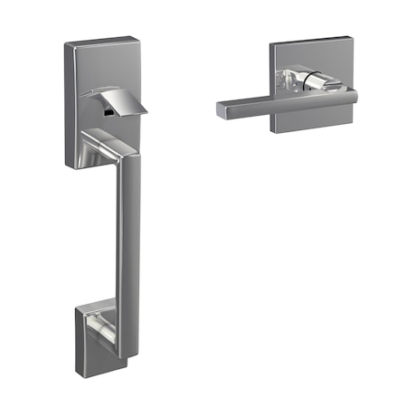 Schlage Residential Schlage Custom Century with Latitude Lever with Collins Rose Bottom Half Handleset with 16601 FC285CEN625LATCOL