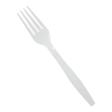 Medline White Polystyrene Heavyweight Fork, 7in, 100PK NON00291Z