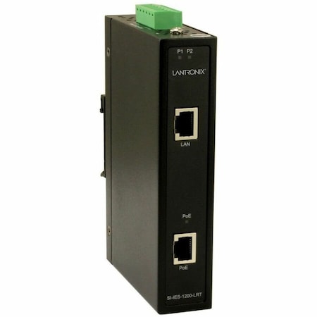 Transition Networks MEDIA CONVERTER- INDUSTRIAL 10/100/1000 POE PLUS 1-PORT MID-SPAN INJECTOR SI-IES-1200-LRT
