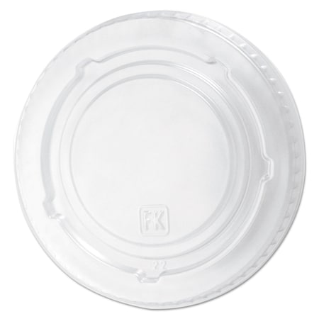 Fabri-Kal Kal-Clear/Nexclear Drink Cup Lids, Flat Lid with No Slot, Fits 12-20 oz Cold Cups, Clear, 1000PK 000000000009508056