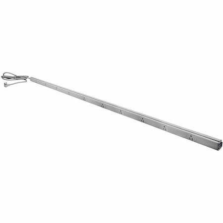 Hubbell Wiring Device-Kellems Metal PlugTrak, 64", 15A 10 Receptacle, 6' Cord and Plug, Gray HBL20C315GY