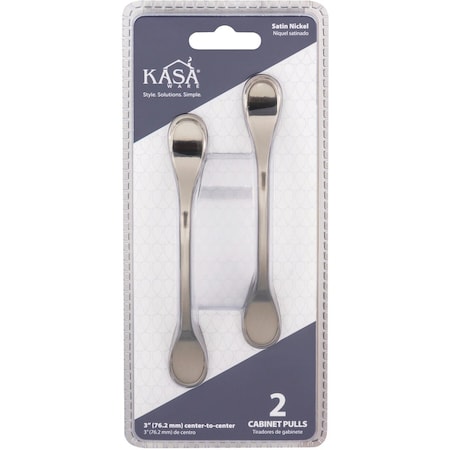 Hardware Resources KasaWare 5'' Satin Nickel Cabinet Pull, 2PK K9973SN-2