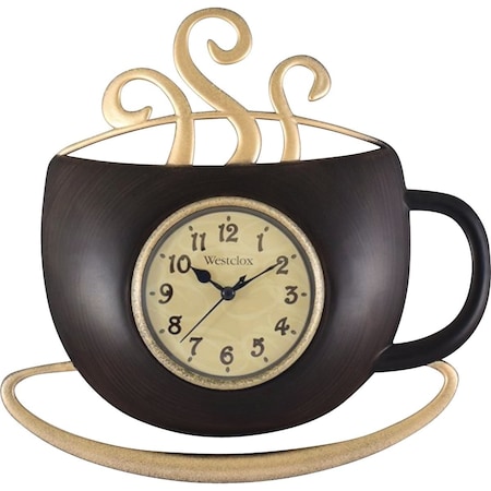 Westclox 12.5'' Coffee Cup Wall Clock 32231