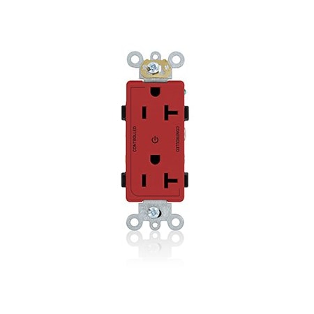 Leviton Controlled Decora Plus Duplex Receptacle 20 Amp, 125 Volt 16352-2PR