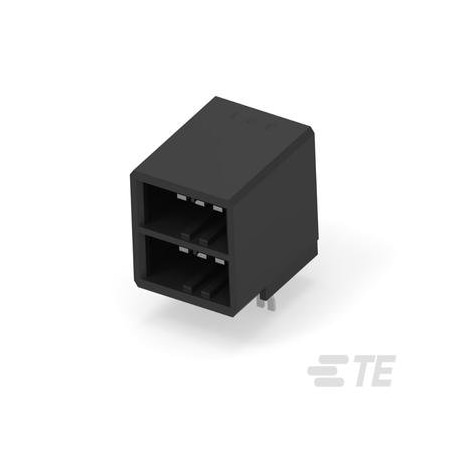 Te Connectivity AGASTAT Rectangular Power Connector 6 Contacts Male Sol 1-178137-5