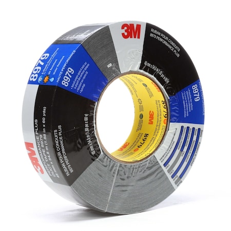 3M Duct Tape, Black, 60 yd L, 2 in W 8979