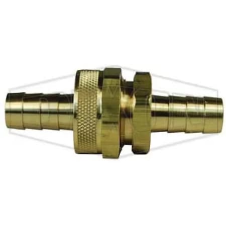 Dixon Short Shank Garden Hose Thread Complete Coupling, 3/4-11-1/2 x 3/4 in Nominal, Garden Hose Thread x 5891212K