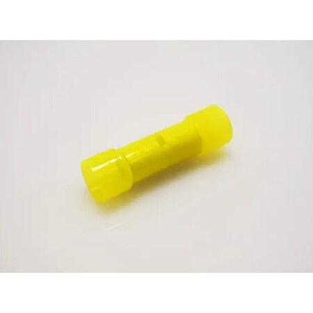 Nichifu Insulated Butt Connector, Flared, AWG 12-10 TMN B-5.5-YCL