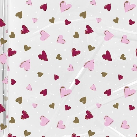 Nashville Wraps Gilded Hearts Cello Roll, 30 inx100' CR30GHRT