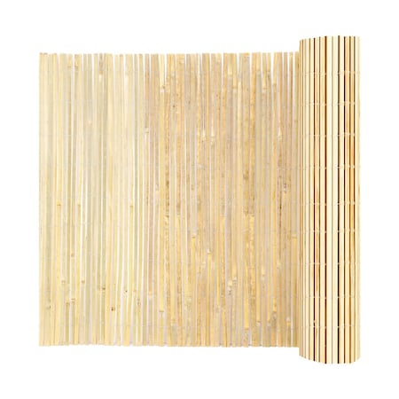 Vevor Natural Bamboo Slat Screening Privacy Bamboo Slat Fence 6 ft H x 16 ft L JA-A126G
