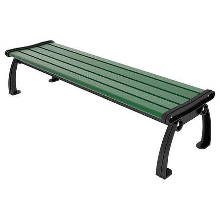 Ultrasite Outdoor Bench, 72 in L, Green PB 6GREBFHERBAC