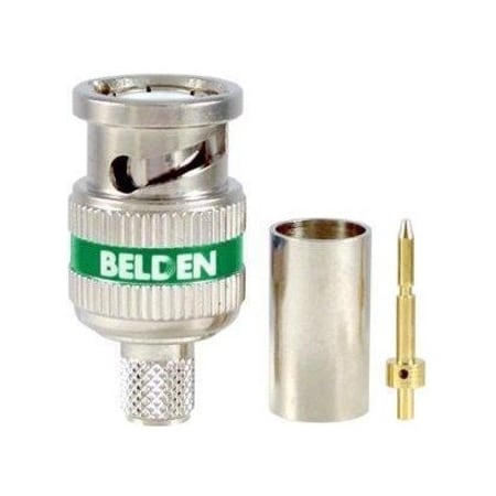 Belden RG6 BNC UHD CONN 3-PC GRN, 18 AWG RG-6 TYPE UHD COAX, 75 OHM ROHS 4694RBUHD3 B50