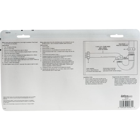 Do It Best 1-1/4'' Wht Plastic P-Trap DIB941W