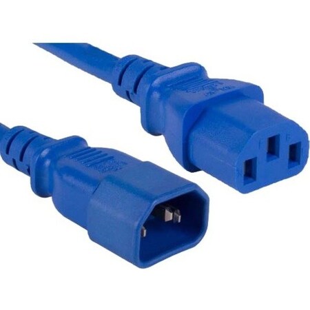 Enet C13 To C14 3Ft Blue Pwr Extension Cord C13C14-BL-3F-ENC