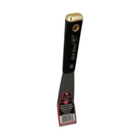 Red Devil 4200 PROFESSIONAL PUTTY KNIFE, 1 .25 W, HIGH CARBON STEEL BLADE, BENT BLADE 4243