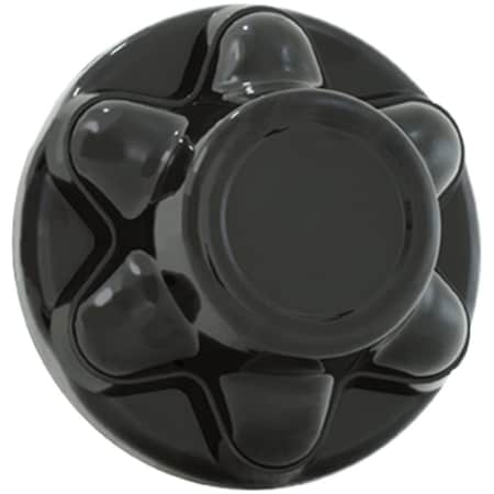 Phoenix Usa Fits 6 Lug Wheels 512 Diameter Closed Style Black ABS Plastic Single QT655BHN