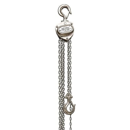 Oz Lifting Products Manual Chain Hoist, 50 ft Chain L, Silver OZSS025-50CH