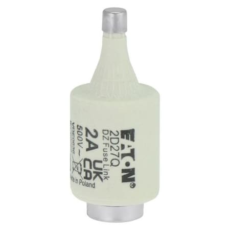 Eaton Bussmann Ceramic Fuse, Fast-Acting, 2A, 500V AC, 50kA at 500V AC 2D27Q