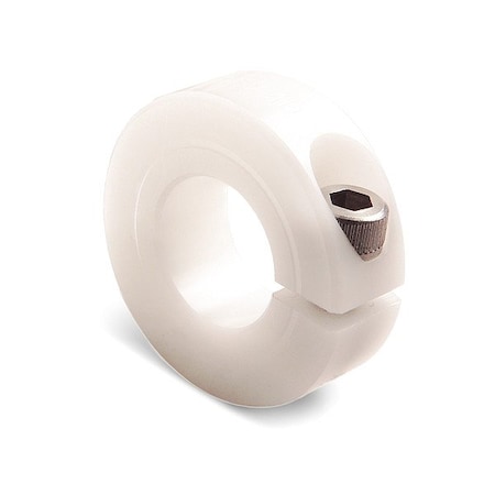 Ruland Shaft Collar, Stainless Steel, Round, Plastic MCL-19E-P