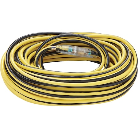 Do It Best 100 Ft. 12/3 Extra Heavy-Duty Contractor Extension Cord OU-JTW123-100-YLWS