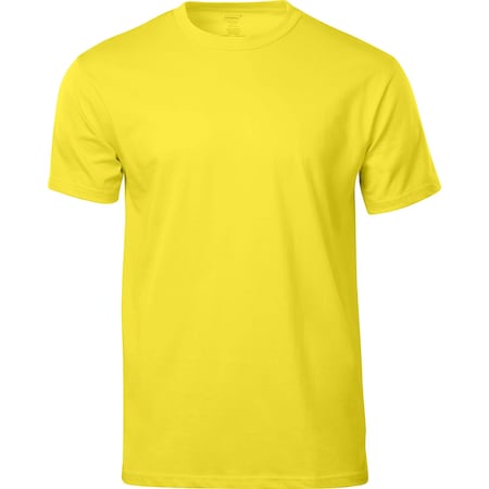 Ironwear Cotton Ribbed Crew Neck Short Sleeve T-Shirt, Lime, Small 1803-L-SM