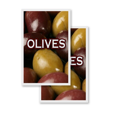 Signmission Olives, Vinyl Decals Only 24 Inch x 36 Inch, Vinyl Decal, 2PK DSB-2436-2PACK-Olives