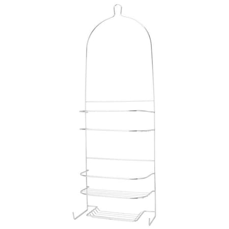 Simple Spaces Shower Caddy, 3-Shelf, Steel, 10 in OAW, 27-3/4 in OAH, 4-1/4 in OAD, 10 lb SS-5786-CH-3L
