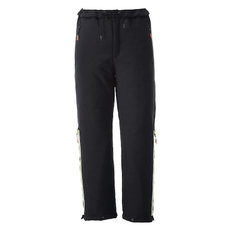 Refrigiwear Men's Insulated Quilted Pants, XL, Black, Polyester Spandex 7310RBLKXLG