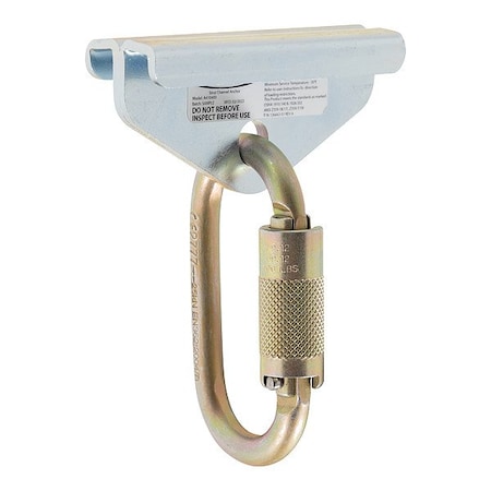 Werner Strut Anchor, 4 in Length, 5,000 lb Weigth Capacity, Steel Anchor, Carabiner, 1 Workers per System A410400