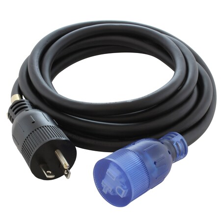 Ac Works SJTW; Cold Weather Extension Cord, 12 AWG, Indoor/Outdoor, 12/3, 1 Outlets, 5-20R, Black, PVC S520PR-050