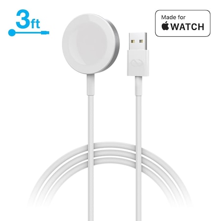 Naztech Magnetic Charging Cable for Apple Watch 3ft  White 15599-HYP