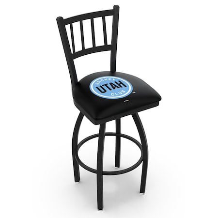 Holland Bar Stool Co Utah Hockey Club 36in Swivel Bar Stool with Black Wrinkle Finish L018