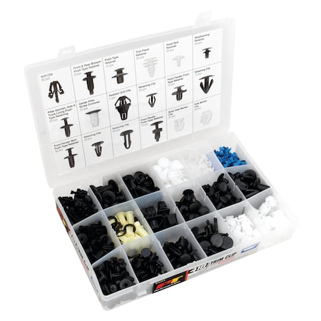 Performance Tool 418 pc. Honda Trim Clip Assortment, Auto Body Retainers, Fasteners, Case W5244