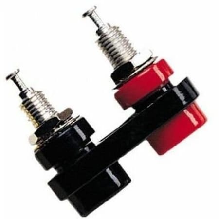 Pomona Electronics DoubleBananaJack, Black, 2500V, 15A, 13/8in 2269-0