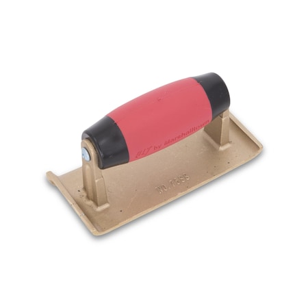 Marshalltown Concrete Hand Edger, Bronze Hand Edger, Curved End Edger, 6 x 2 3/4 inch, 1/4 inch Radius 7588