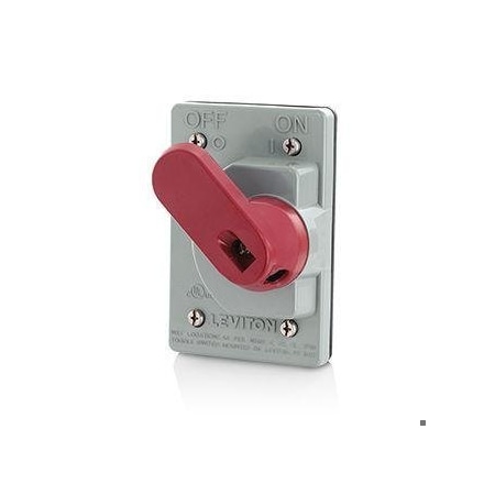 Leviton Wetguard Toggle Switch Cover Gray COVER-GS
