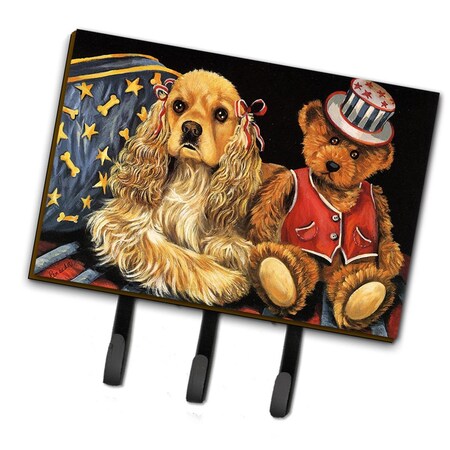 Carolines Treasures 6 x 2 x 9 in. Cocker Spaniel Annie & Henri Leash or Key Holder PPP3256TH68