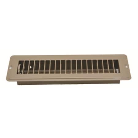 Strike3 2.25 x 10 in. Floor Register, Brown ST2469431