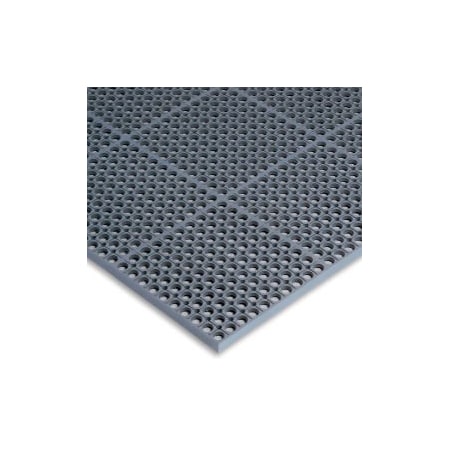 Tennesee Mat Co Wearwell WorkSafe Light Anti Fatigue Drainage Mat 1/2in Thick 3' x 5' Gray 478.12x3x5GY