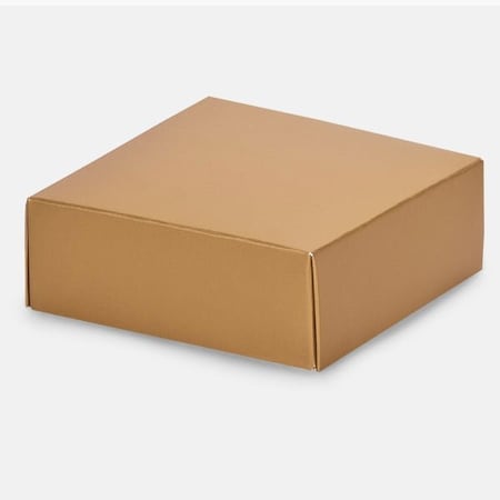 Nashville Wraps Metallic Gold Box Lid, 4x4x1.5, 25PK GBL04GO