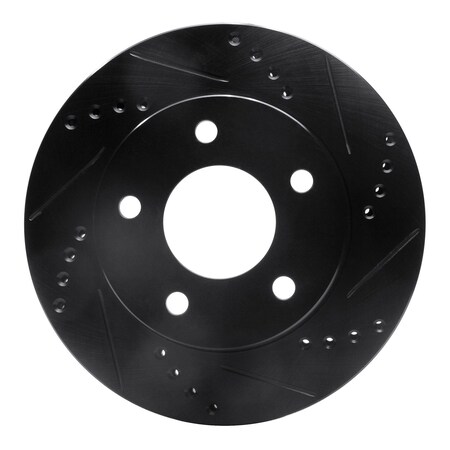 Dynamic Friction Co DFC Brake Rotor - Drilled and Slotted - Black 633-45003R