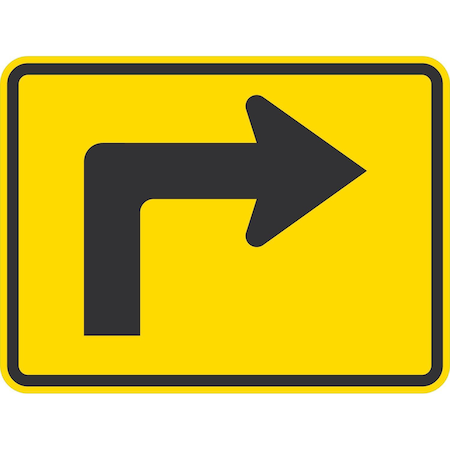 Lyle W16-6PR, Right Turn Arrow, 24x18, Diamond Grade, Yellow G-11878-DG_24x18
